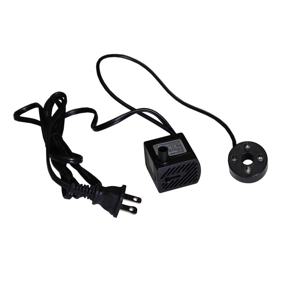 Submersible Water Pump with LED Light for Indoor Tabletop Fountains Aquarium ...