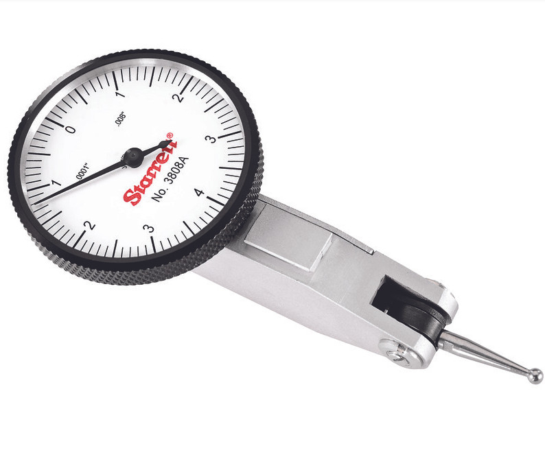 Starrett 3808A Dial Test Indicator with Dovetail Mount, .008" Range
