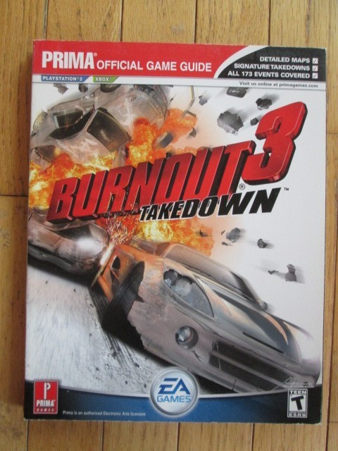 Prima Burnout 3 Takedown Official Game Guide PS2 Xbox