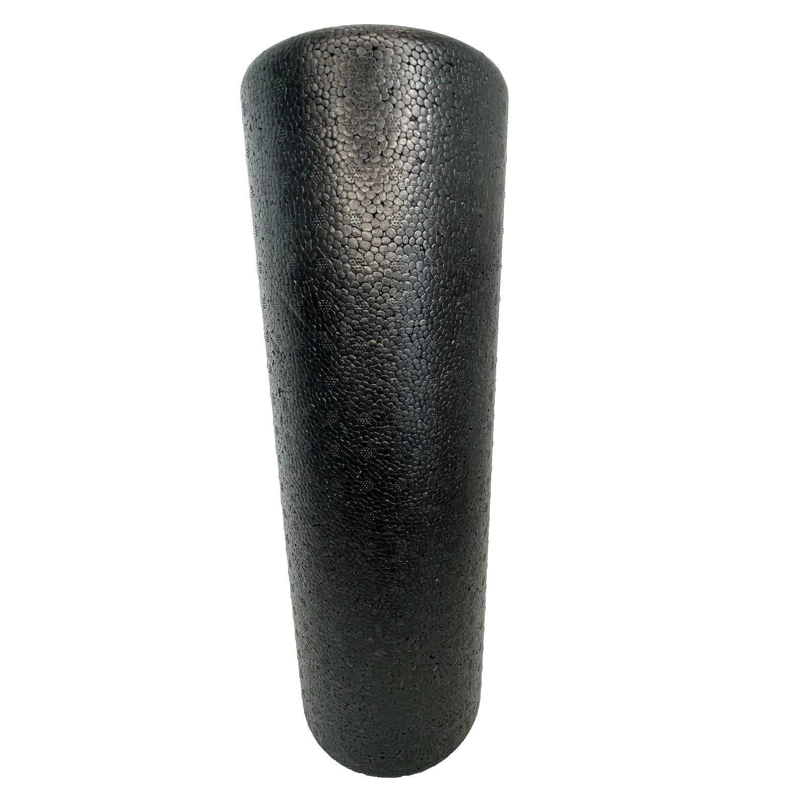 High Density Foam Roller 18 Inches Solid Black Muscle Massage Physical Therapy