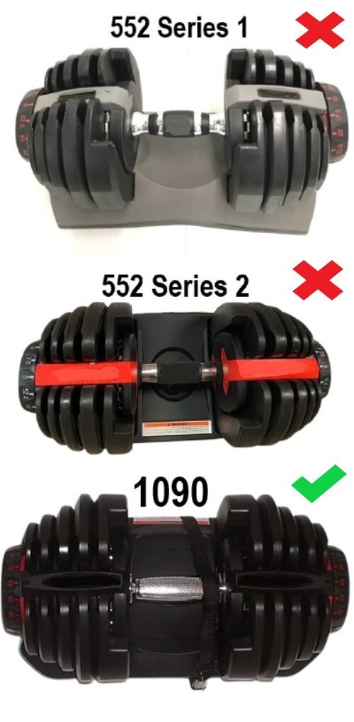 OEM Bowflex 1090 Only Replacement Disc Set (2, 3, 4, 5) Dumbbell Handle Part