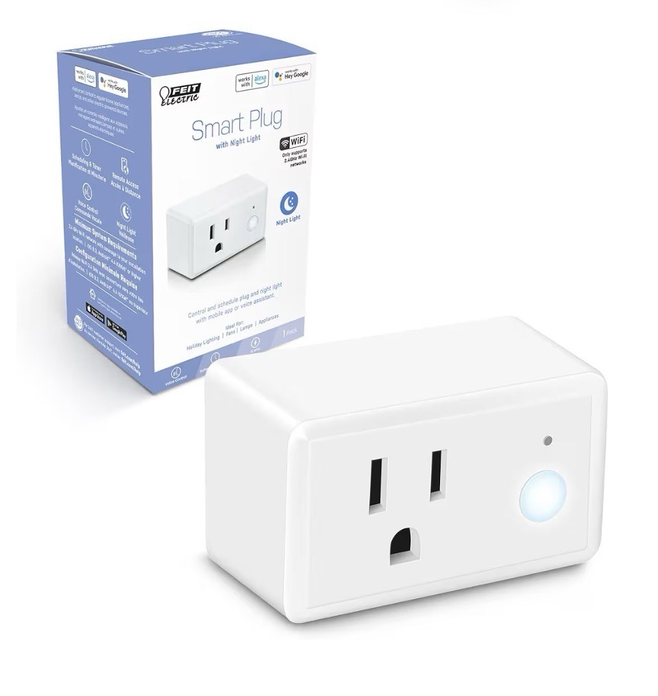 Feit Electric Indoor Smart WiFi Plug Works with Alexa and Google Home
