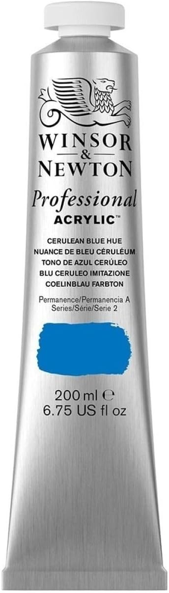 Winsor & Newton Professional Acrylic 1 Count (Pack of 1), Cerulean Blue Hue
