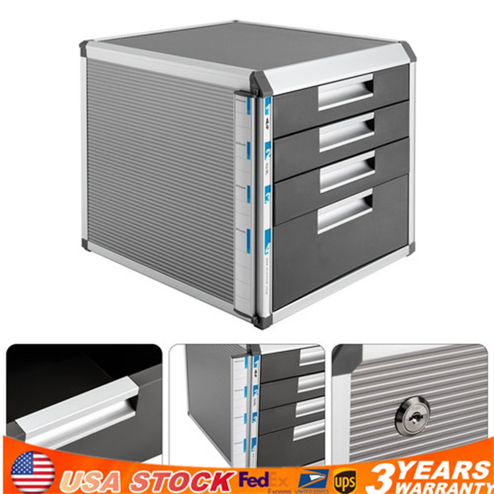 Locking Drawer Cabinet Desk Organizer - Home Office Desktop File Storage Box??