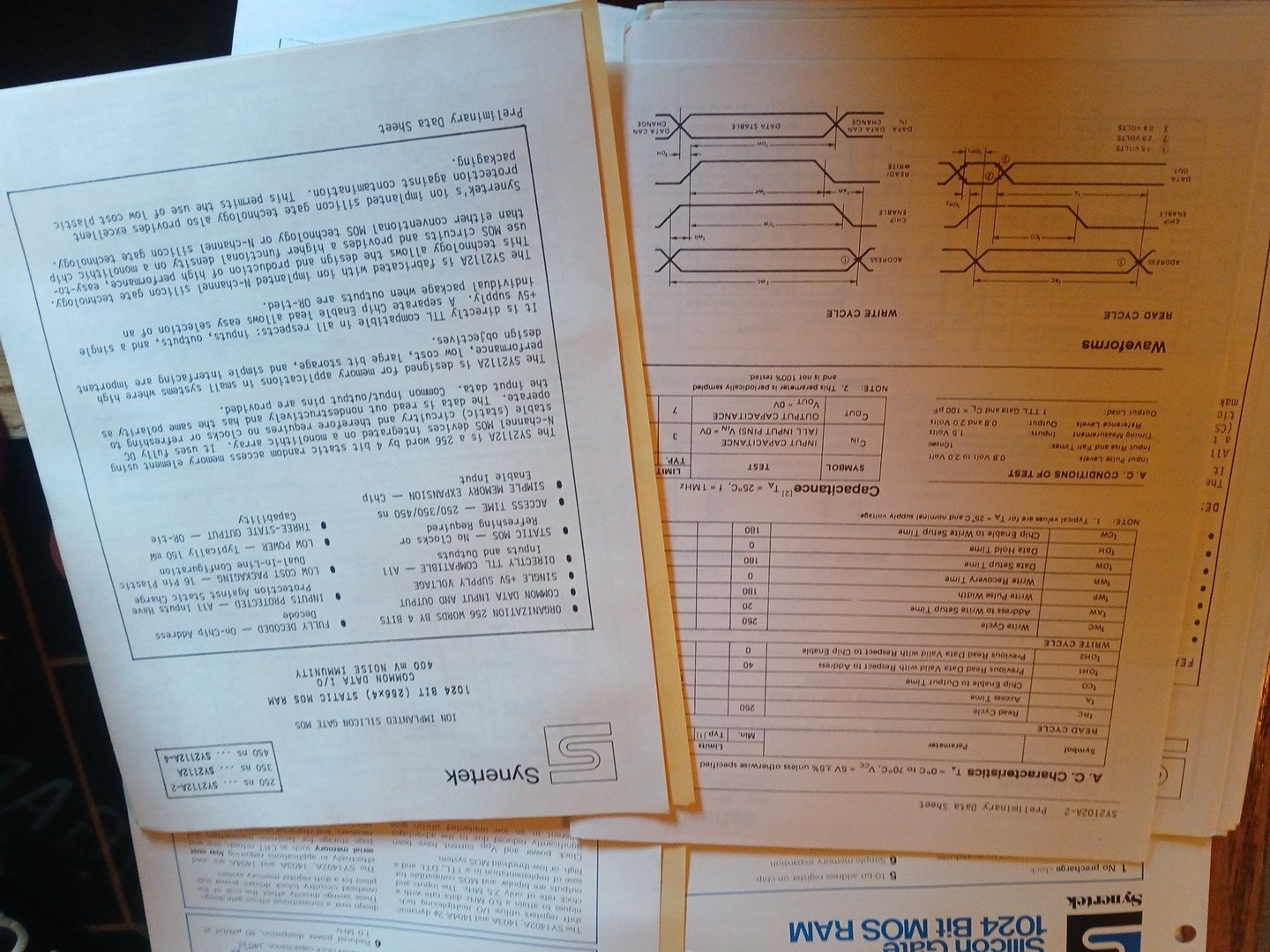 Vintage Synertek Brochures Data Sheets Folder Lot