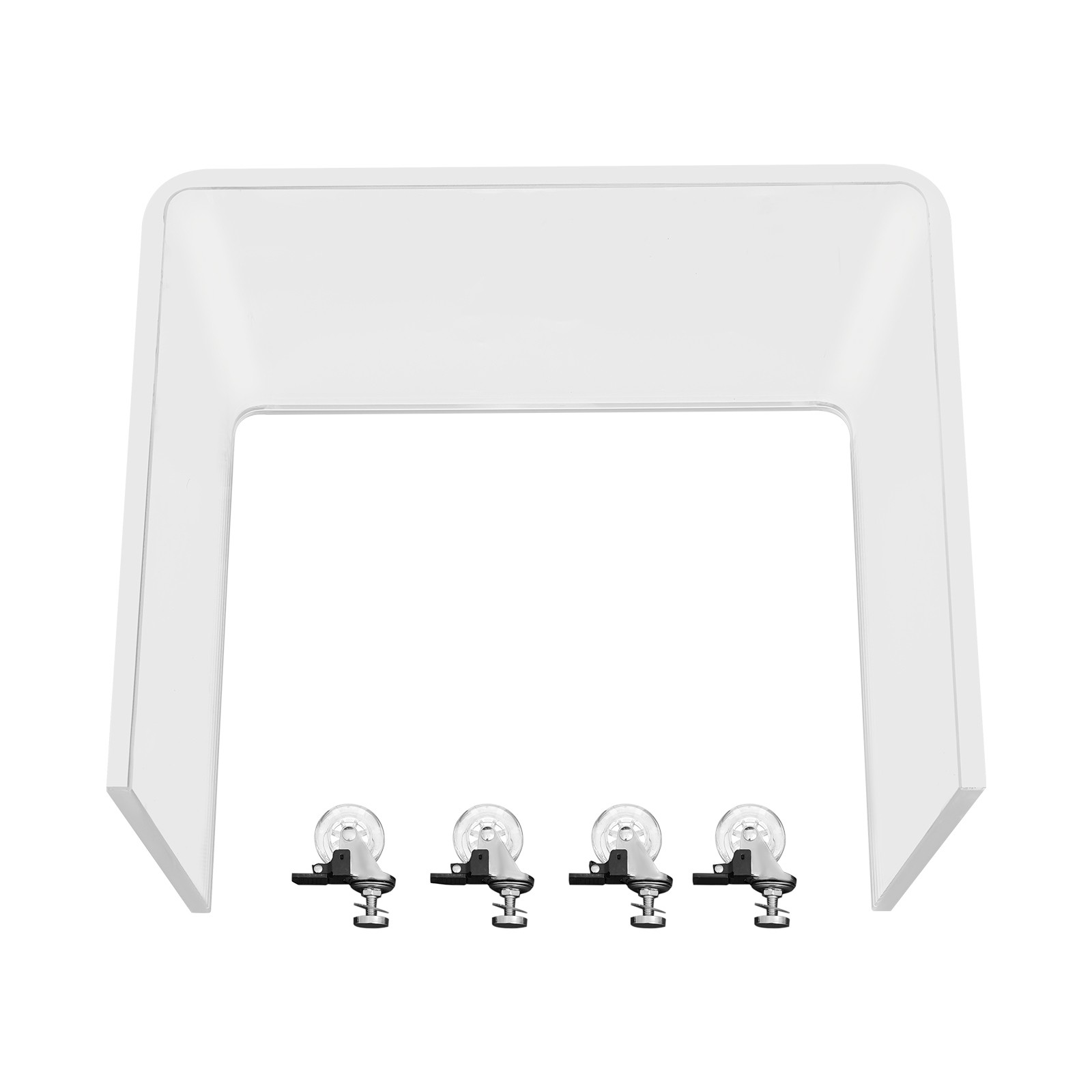 Modern C-shaped Side Table Acrylic End Table Couch Side Table, Bedside Table