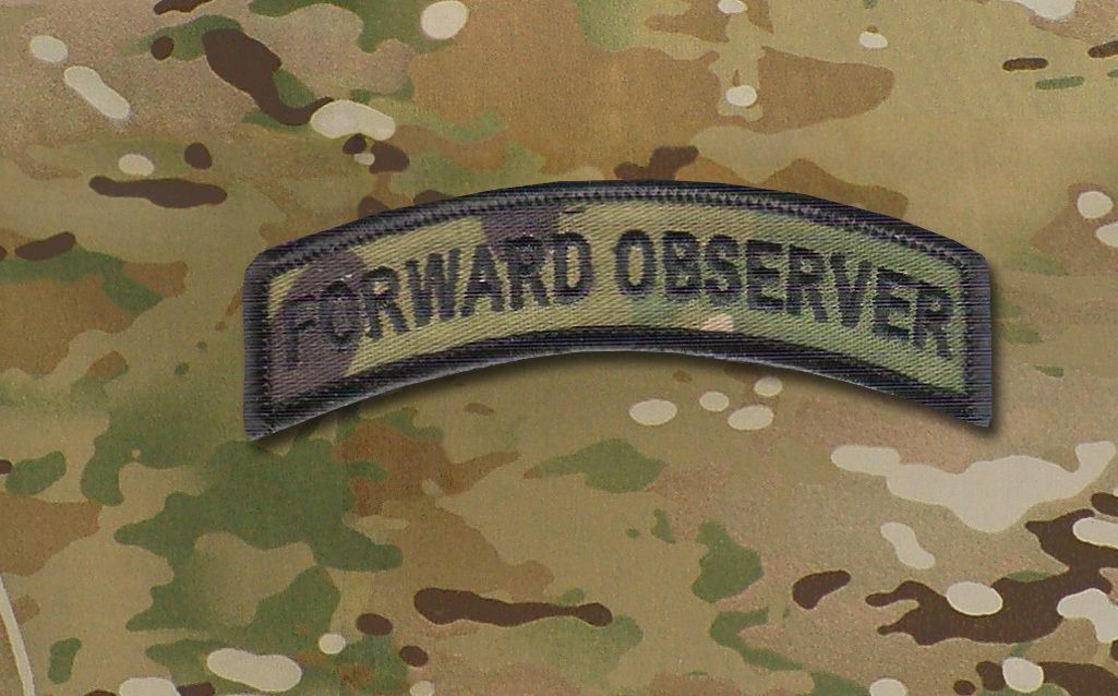 Forward Observer Tab FO WAX back Multi-Cam Artillery Spotter US Army USMC OEF