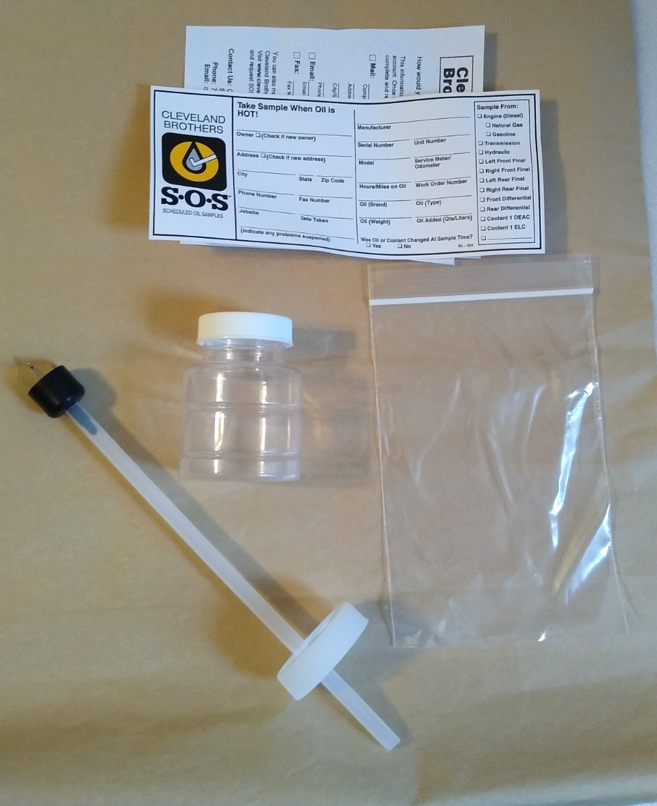 Cleveland Bros CAT Caterpillar SOS1 Fluid Analysis Oil Sample Kit NOS