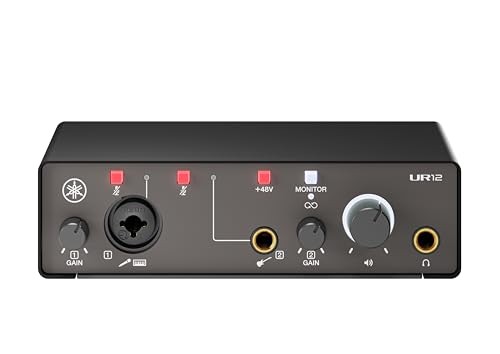 Yamaha UR12MK3 2x2 USB-C Audio Interface (Black)