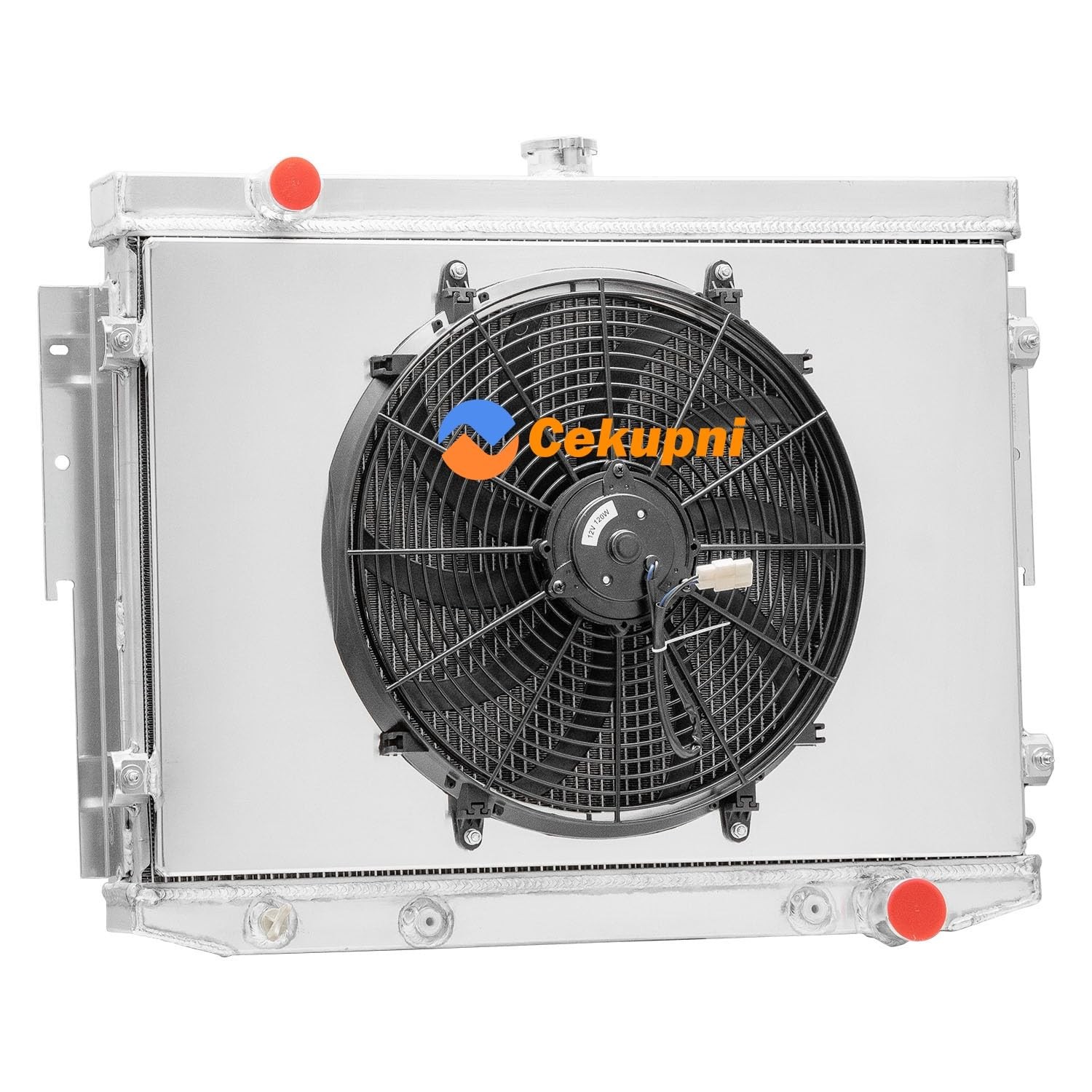 4 Row Radiator & Shroud Fan 1973-1974 Dodge Charger Coronet Plymouth 7.2L V8