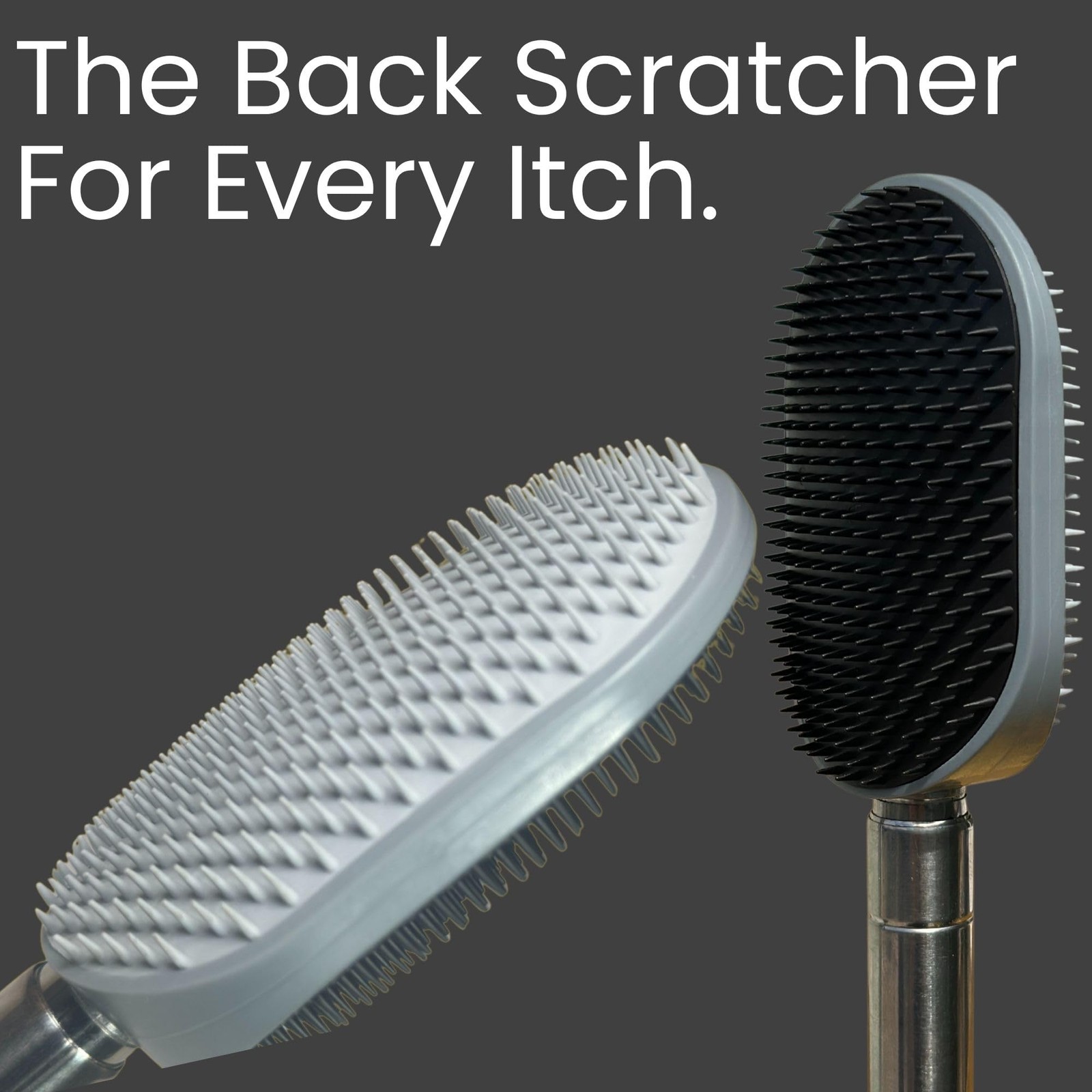 The Ultimate Extendable Back Scratcher, Scalp and Extendable, Gray / Black