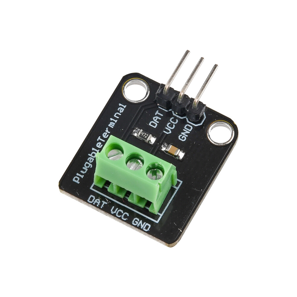 10PCS DS18B20 Temperature Sensor Probe Waterproof Plugable Terminal Adapter Set