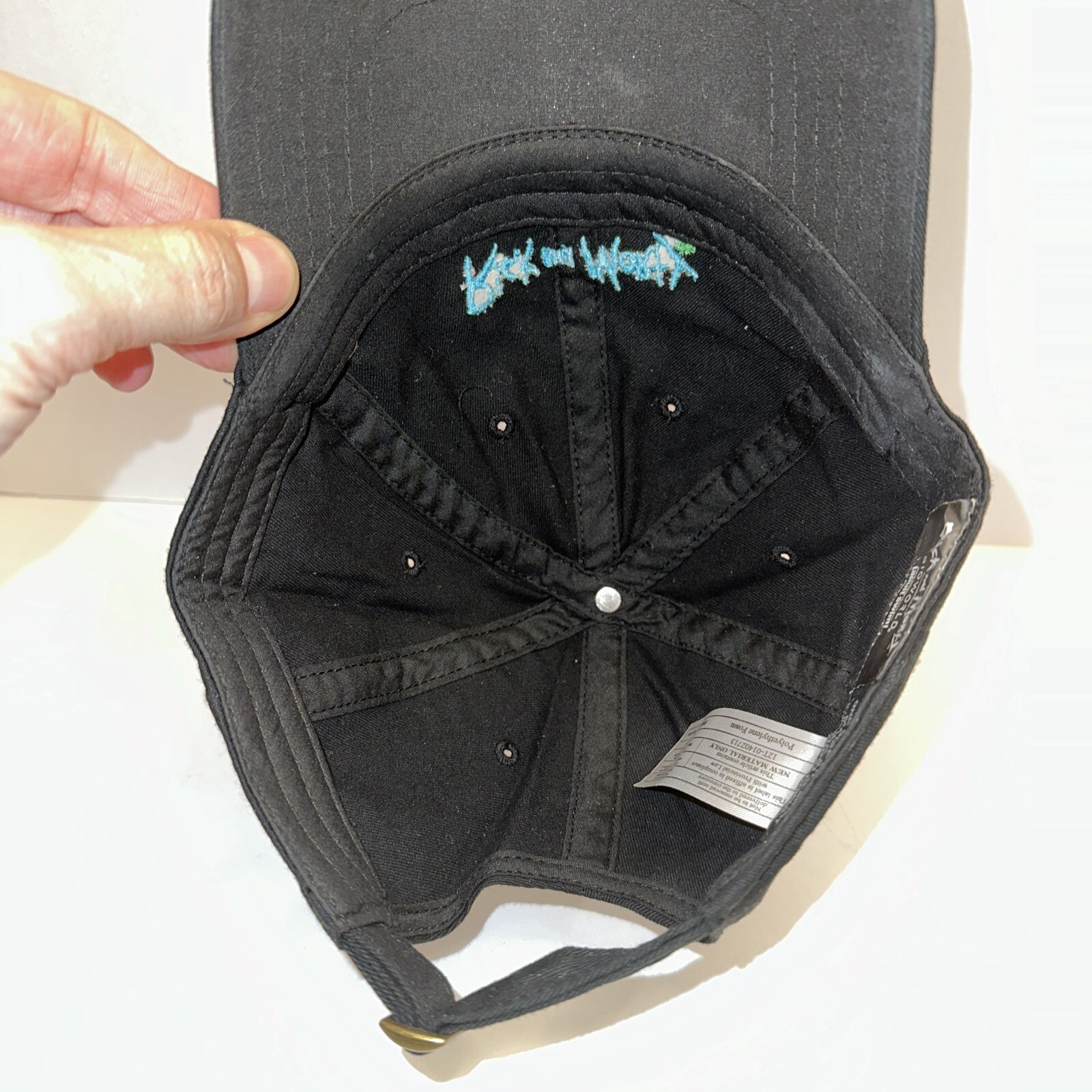 Rick & Morty Adult Swim Cartoon Black Hat Cap Bio-World Strap Buckle