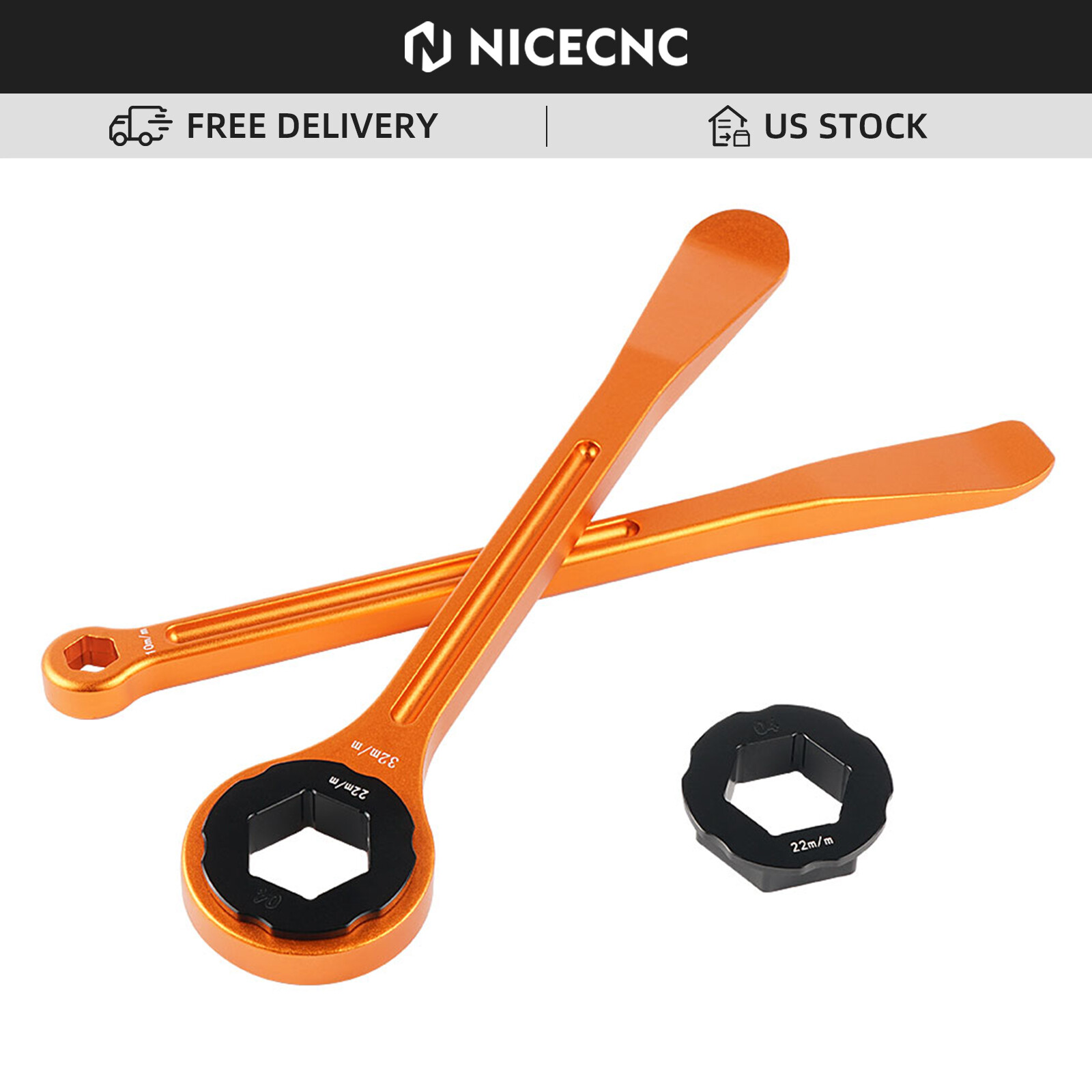 NICECNC Tire Spoon Wrench Tyre Remover Lever For KTM/Husqvarna/Honda/Yamaha/Beta