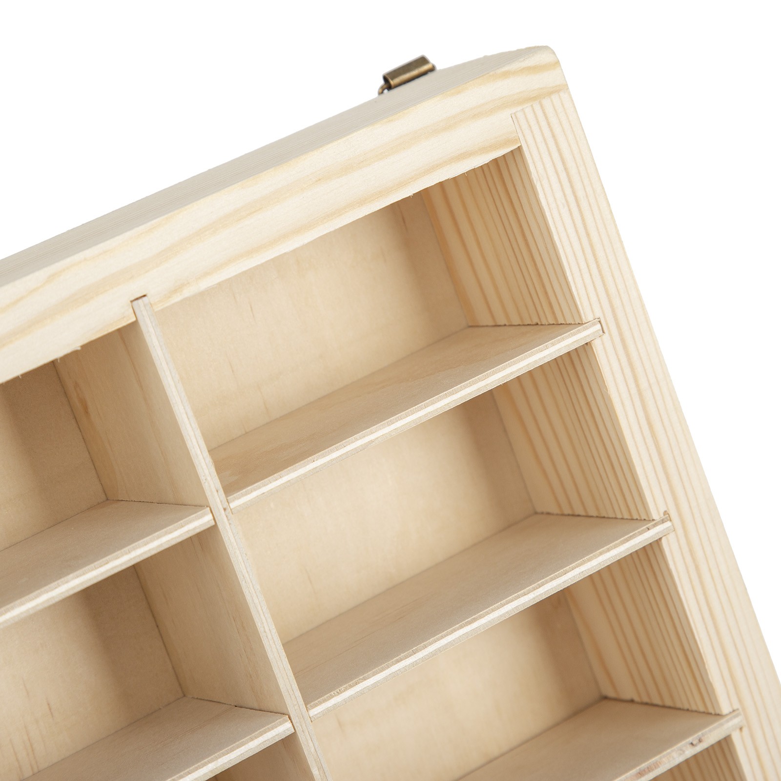 48-Grid Solid Wood Storage Box for 1:64 Car Model Toy Display Collection Holder