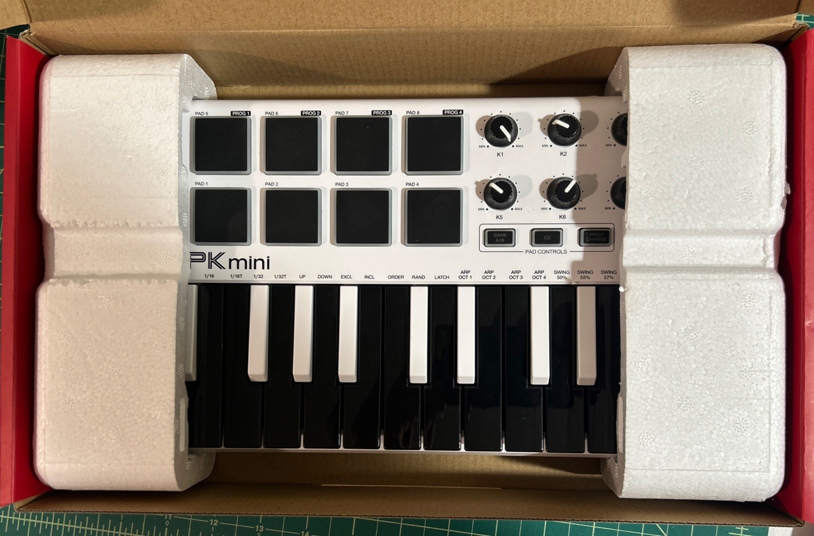 Akai Professional MPKMINIWHITE MKII Compact Keyboard and Pad Controller - White