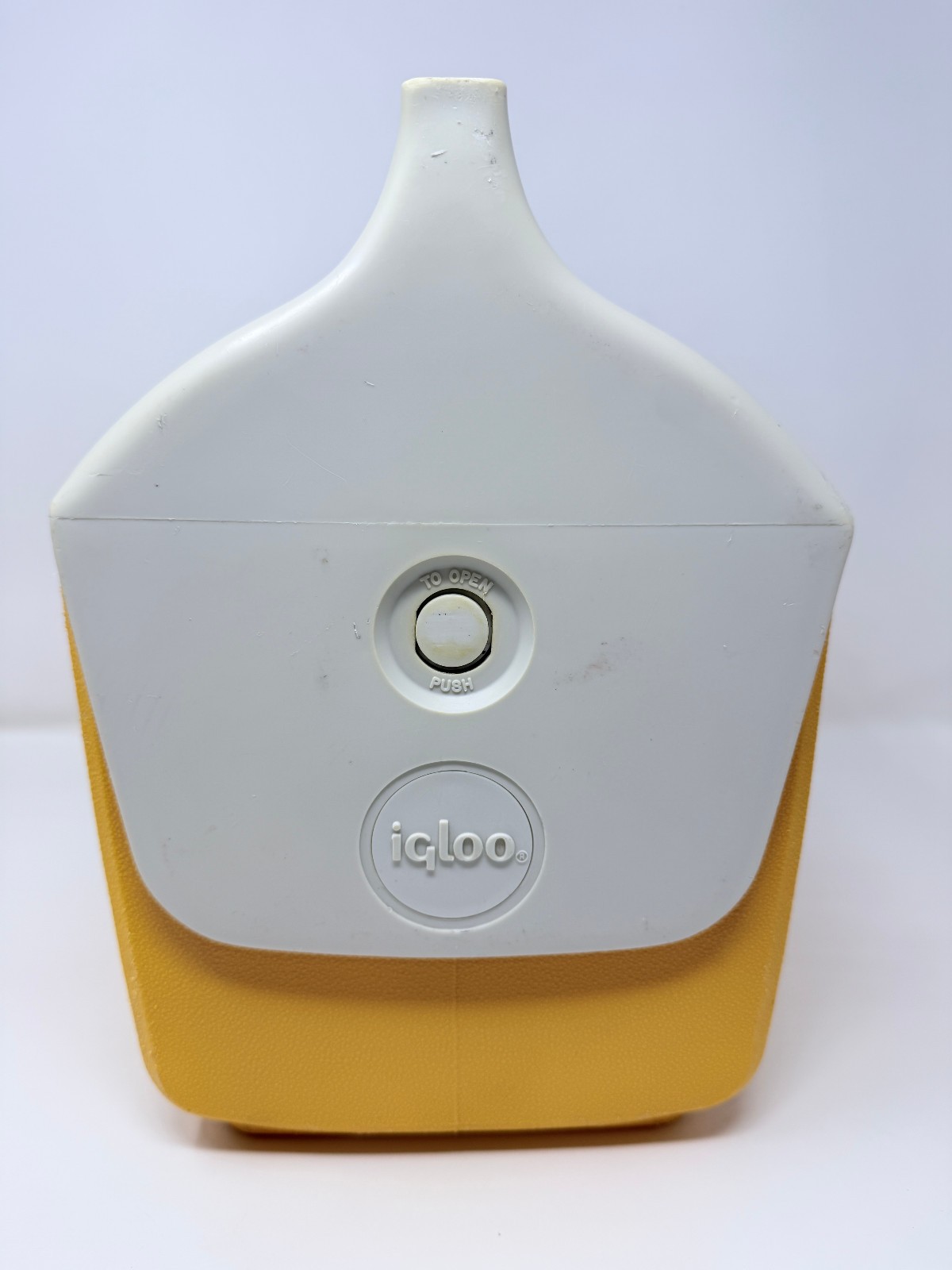 Playmate by Igloo Cooler Lemon Yellow/White W/ Side Push Button- USA