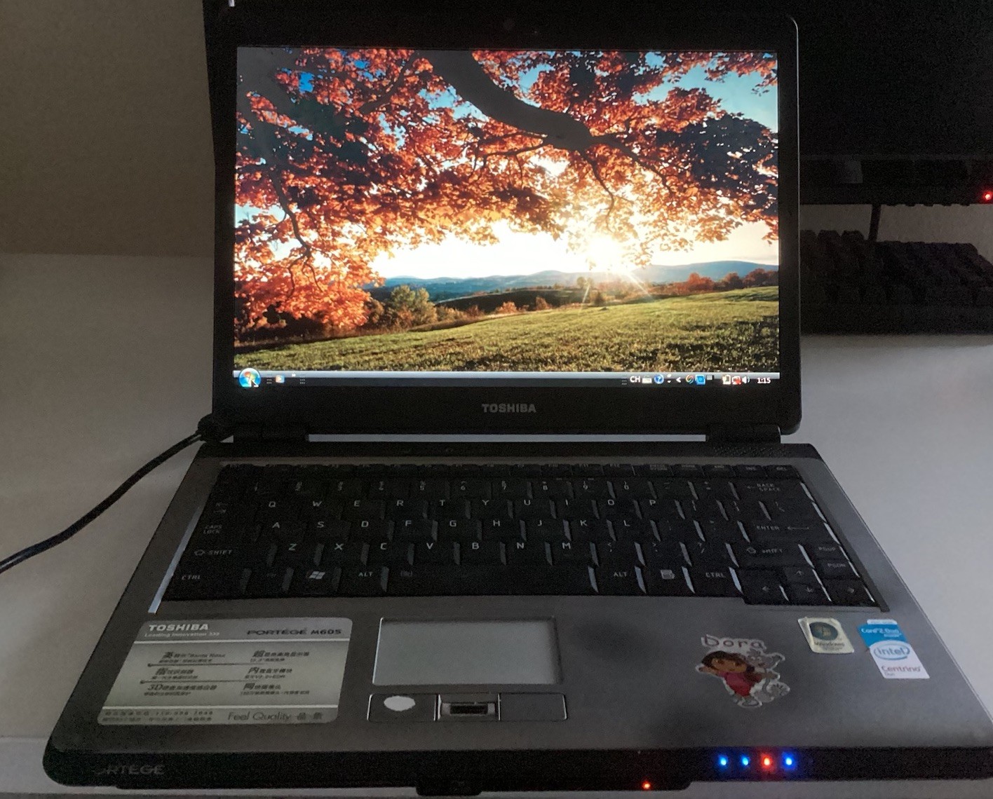 Vintage Toshiba Portégé M605 Laptop | Windows Vista (Chinese Edition) 中文操作系统