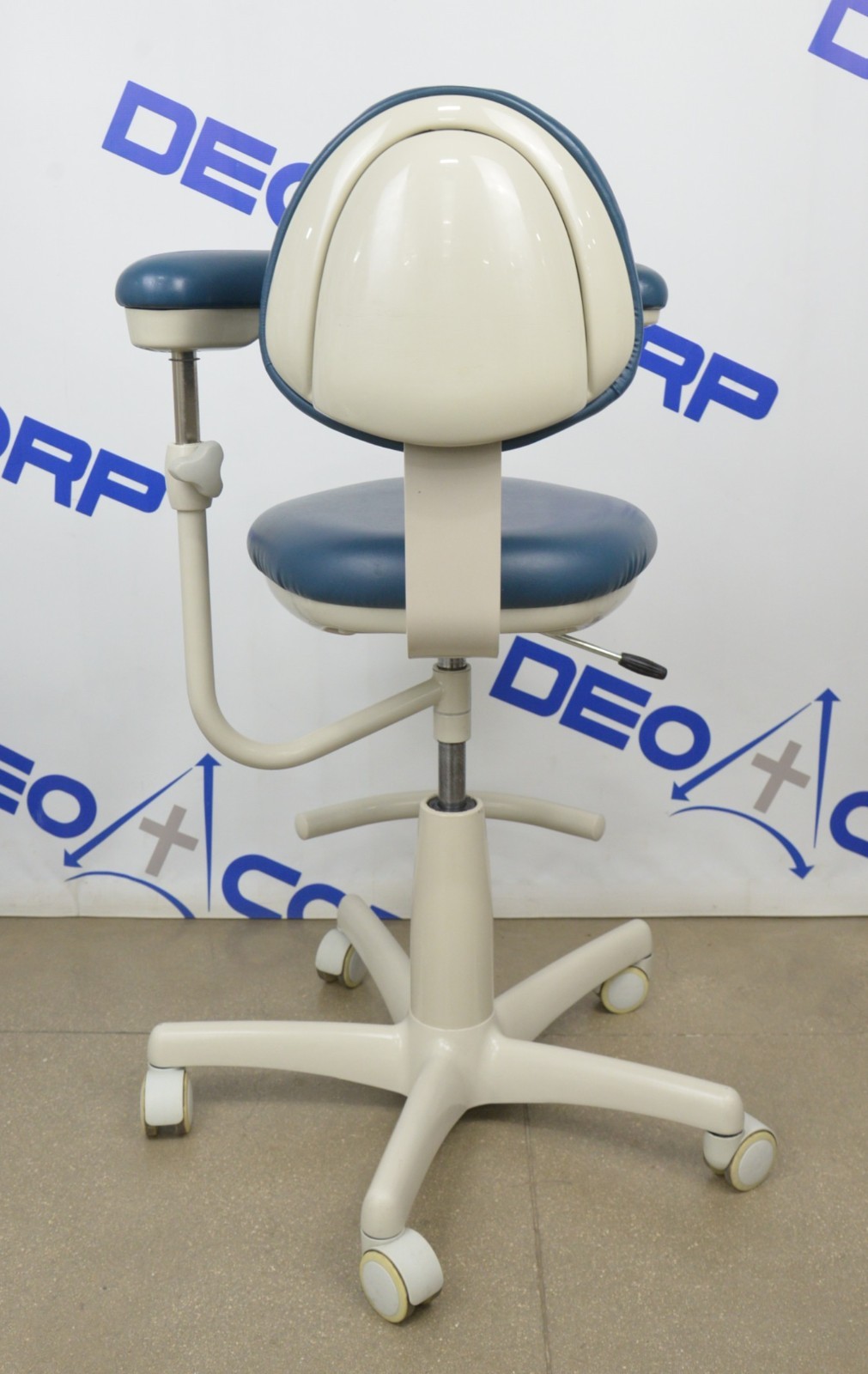 Midmark 153812*320937 Dental Assistants Stool W/ Back Support