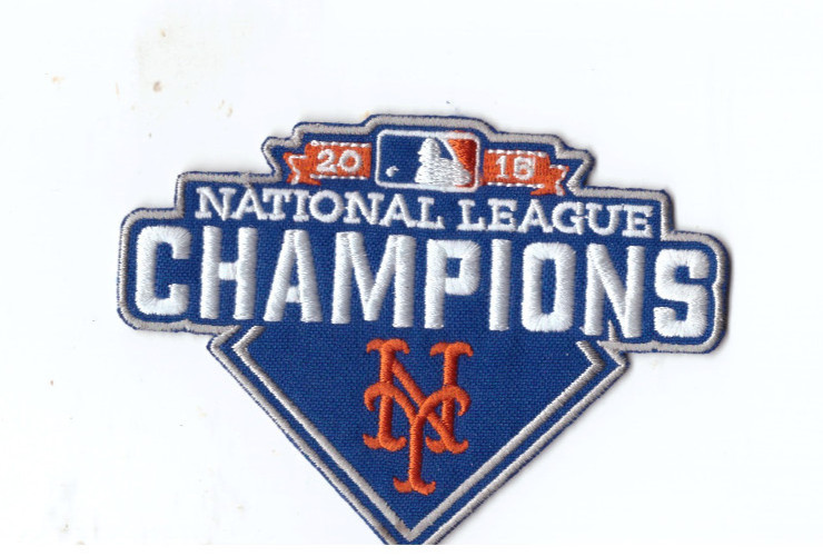 New 3 x 4" Mets 2015 Nat Champions Iron on Patch Free Ship