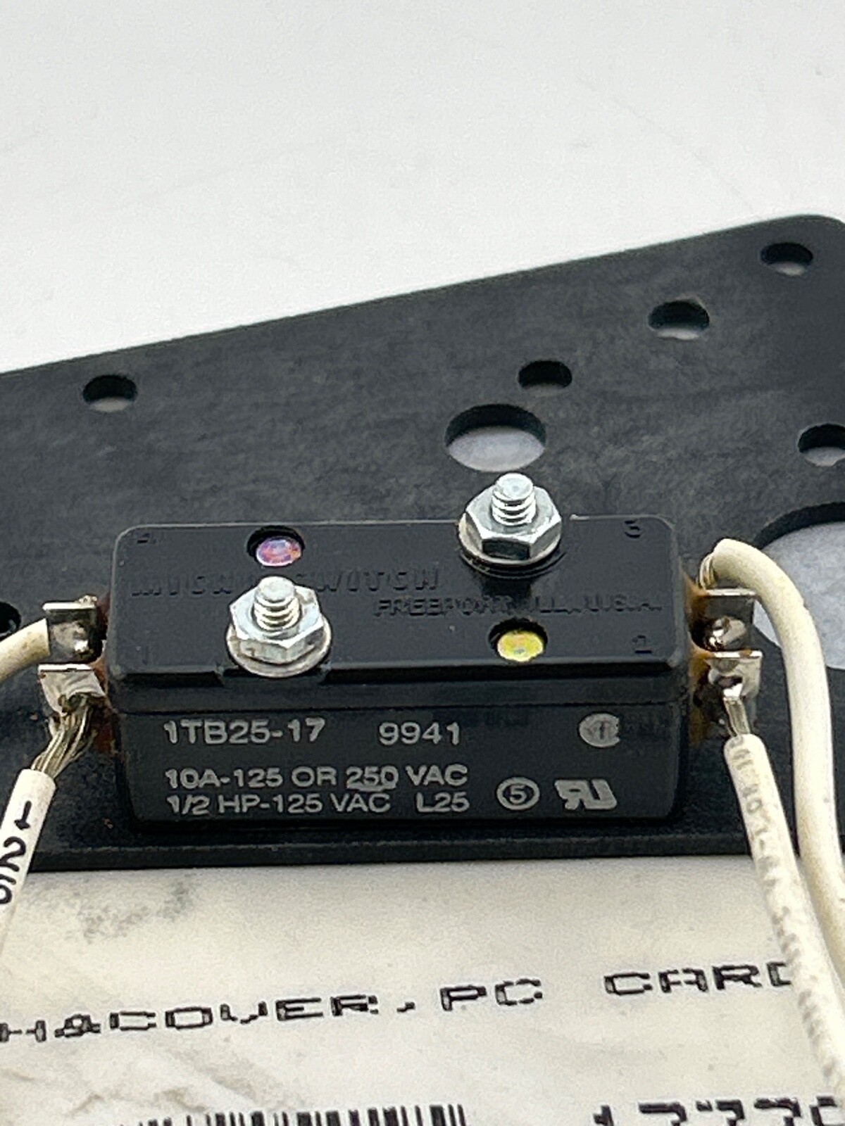 NEW MILLER 137384 SWITCH & COVERPC CARD