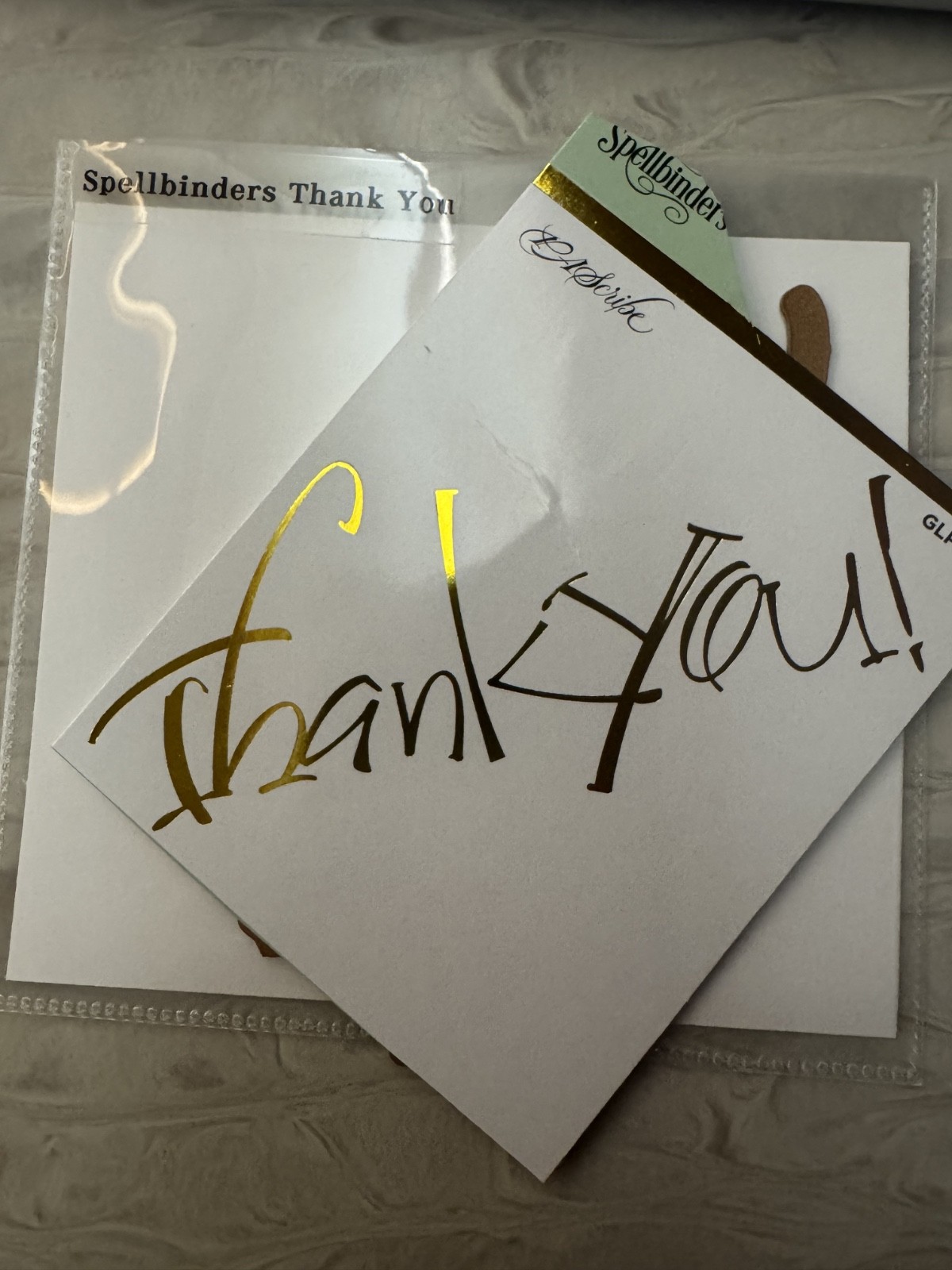 Spellbinders "Thank You" Hot Foil Plate - New