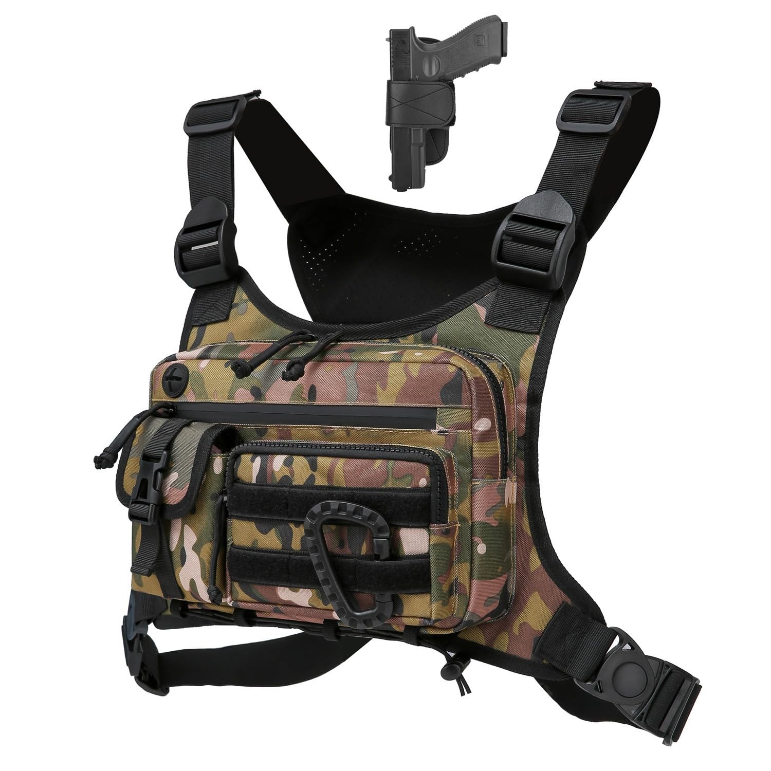Outdoor Chest Bag For Men and Women, Tactical Vest For Running, Cycling, EDC ...