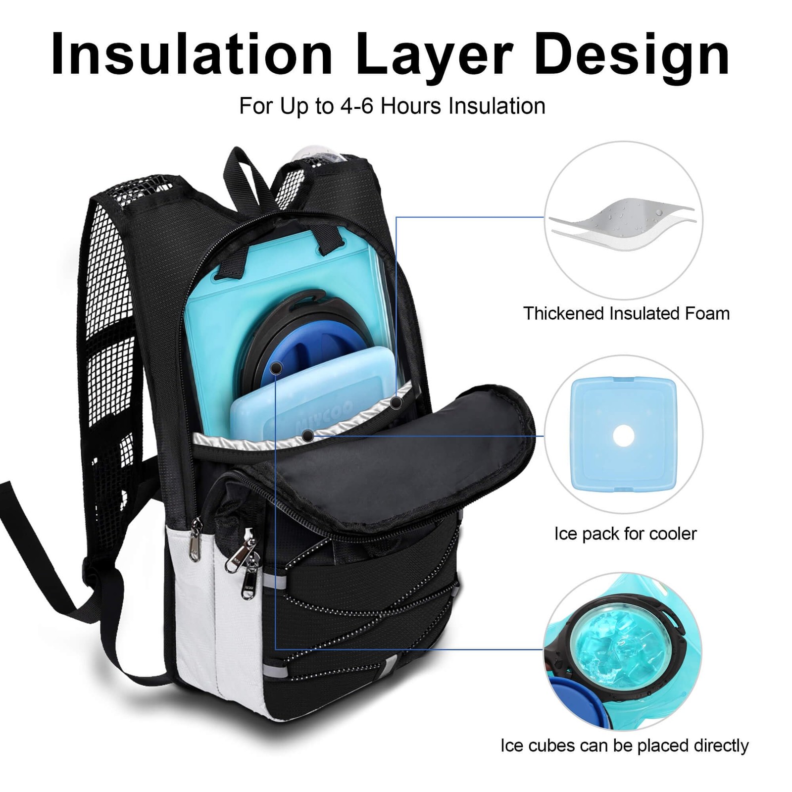 Hydration Backpack - Lightweight Hiking Water Backpack With 2l Water Bladder