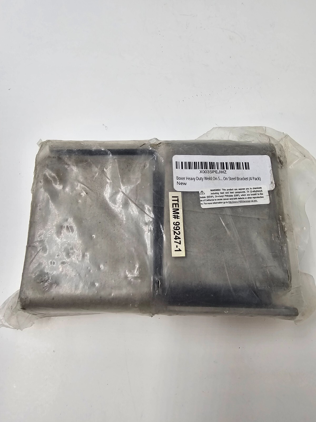 2 Pack of 4 Boxer Heavy Duty Weld on Steel Braket Cargo Control Tie Downs 992471