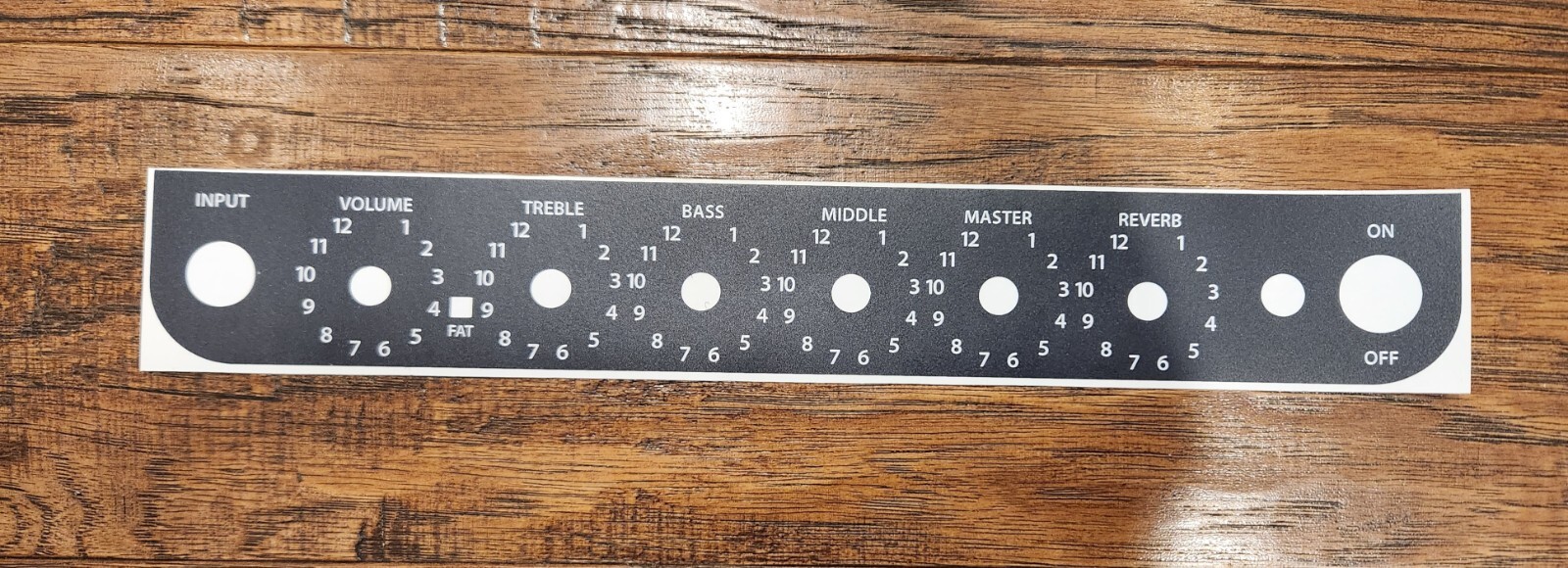 FENDER BLUES JR VINYL FACEPLATE OVERLAY WITH SMALL PILOT LIGHT - FORWARD FACING