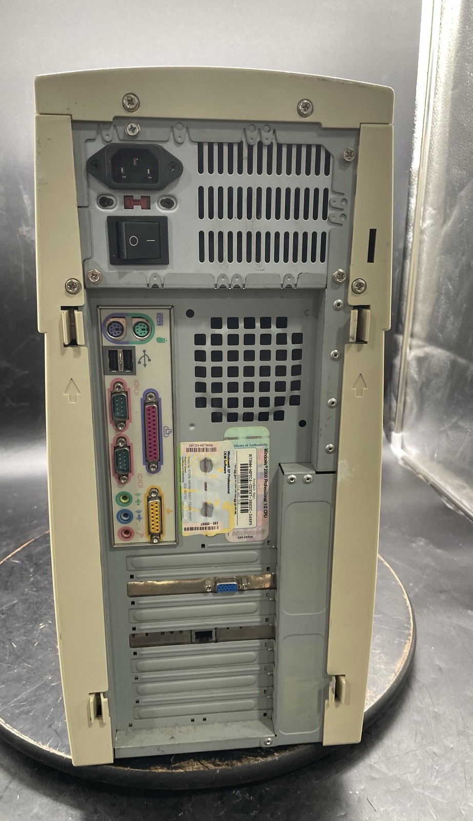 Custom Vintage PC Tower Intel Processor Desktop Computer Unit No HDD