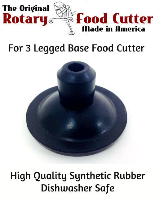 Saladmaster food processor replacement part BLACK SUCTION CUP 1/4" HOLE part