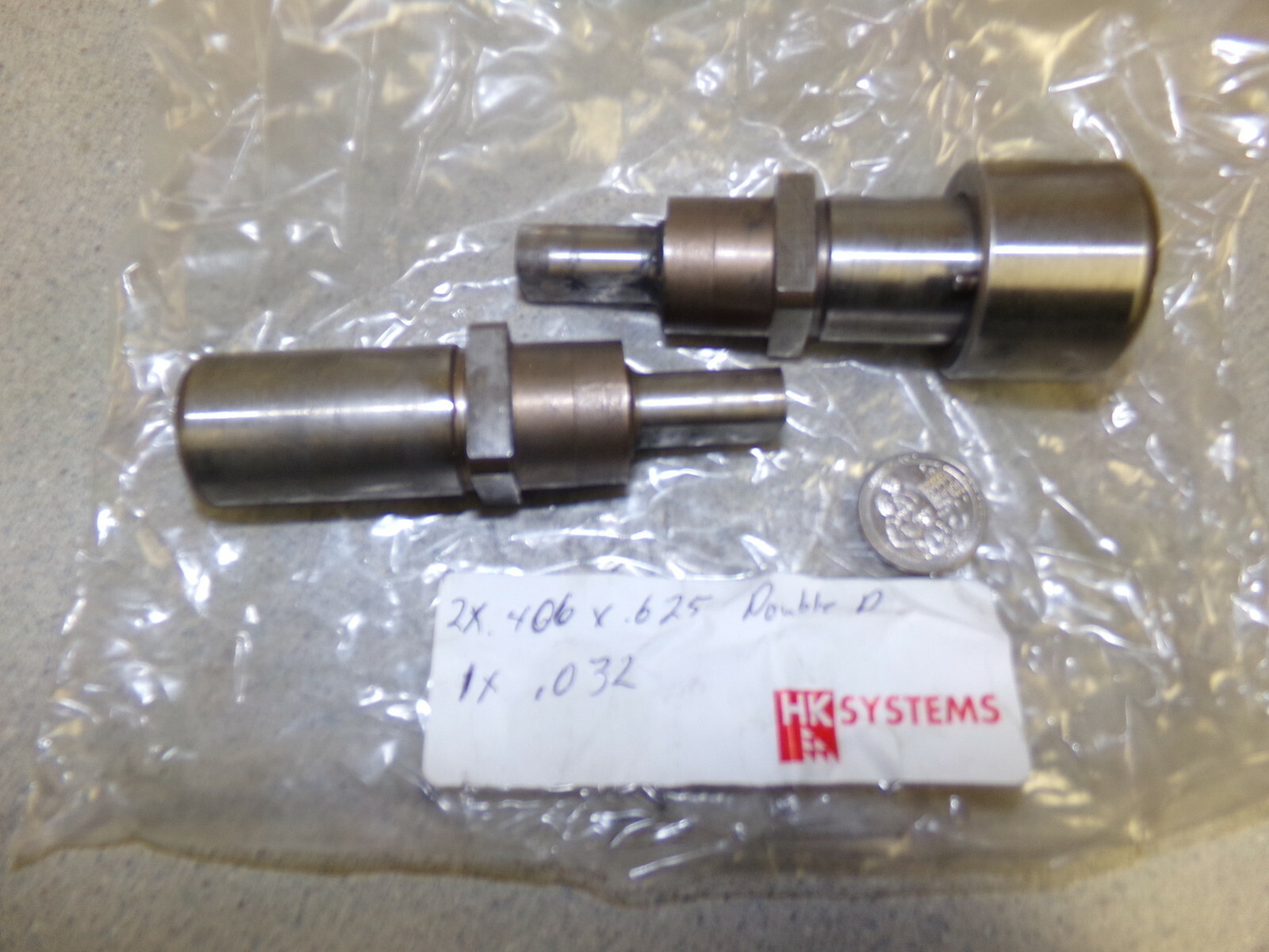 NEW Mate HK Systems .406 x .625 .032 Double D  *FREE SHIPPING*