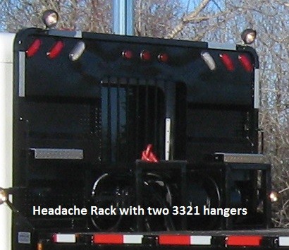 Chain Hanger, Cab Rack for Truck Headache Rack, or Bulkhead Lockable 3321-PC