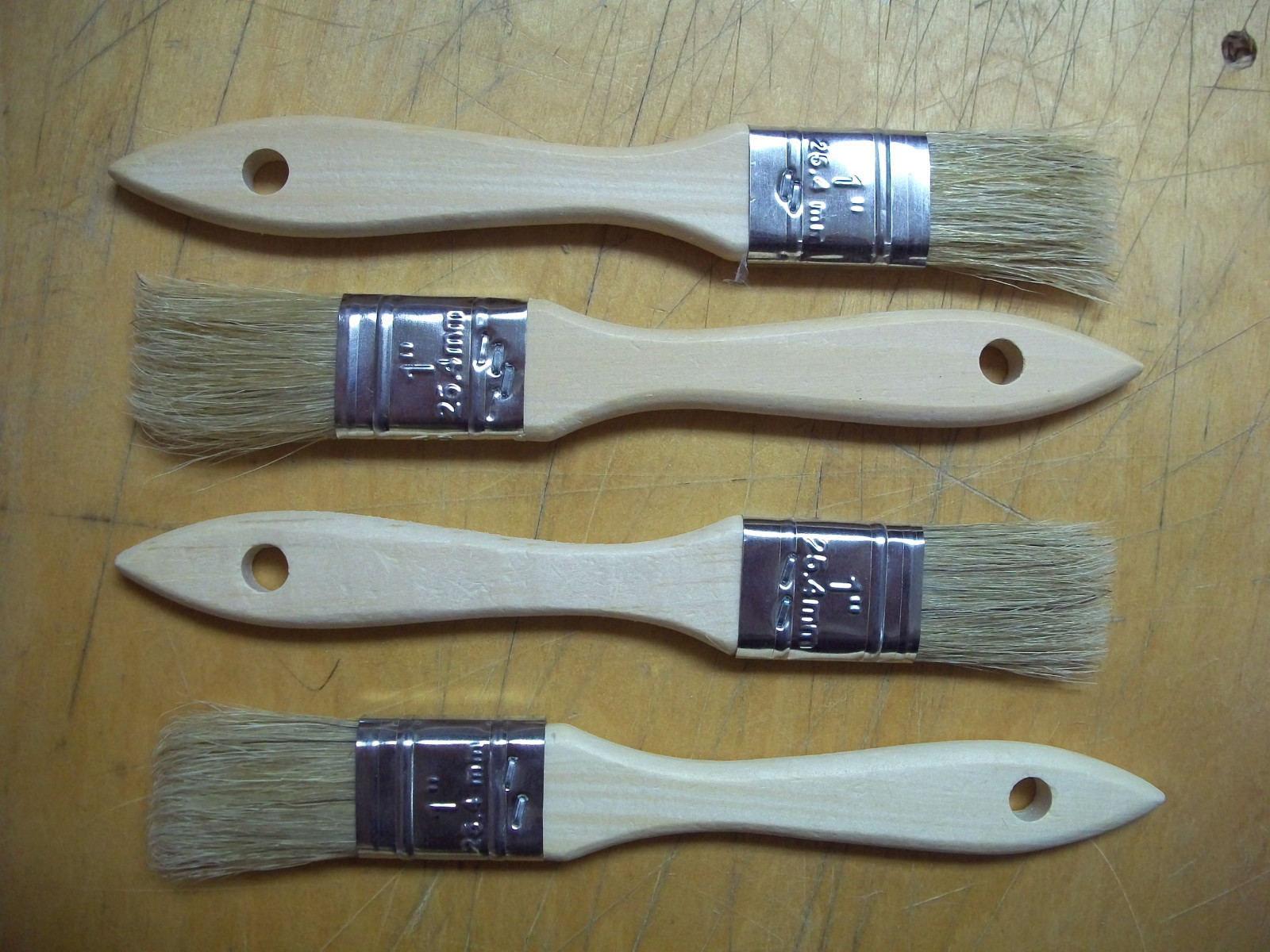 1" Paint Brush Chip Stain Craft Bristle, Lot of 36