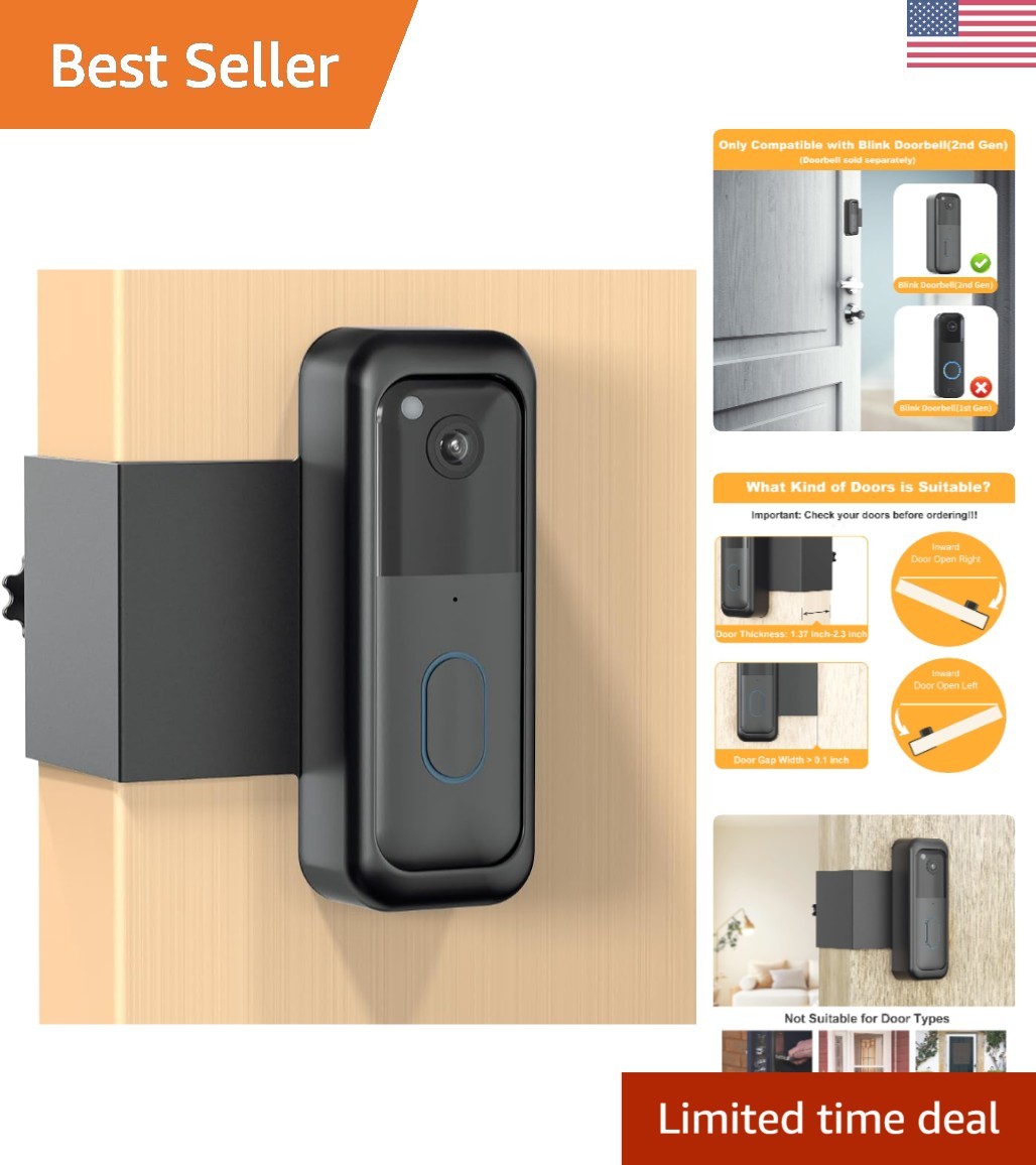 Stylish Anti-Theft Mount for Blink Doorbell - Quick Installation, Durable Design