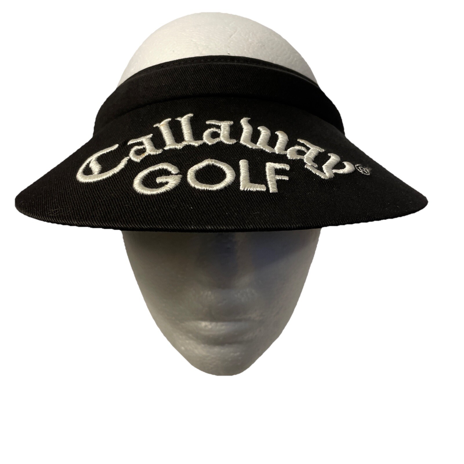 Stylish Callaway Golf Embroidered Brim Black Clip-on Sun Visor Hat Womens