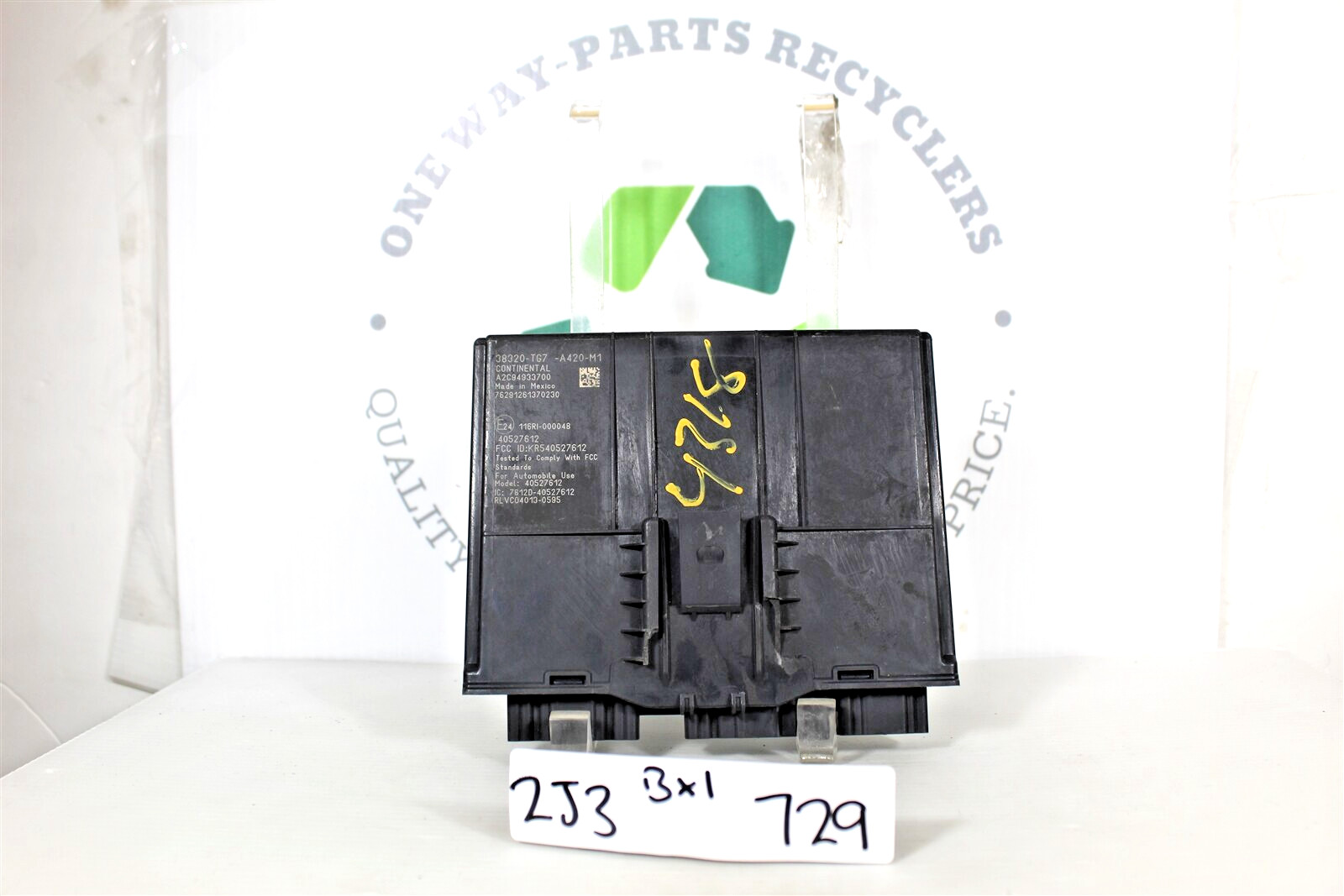 38320TG7A420M1 Honda Pilot 2016-18 Smart Power Locking Control Module 2J3 729 B1