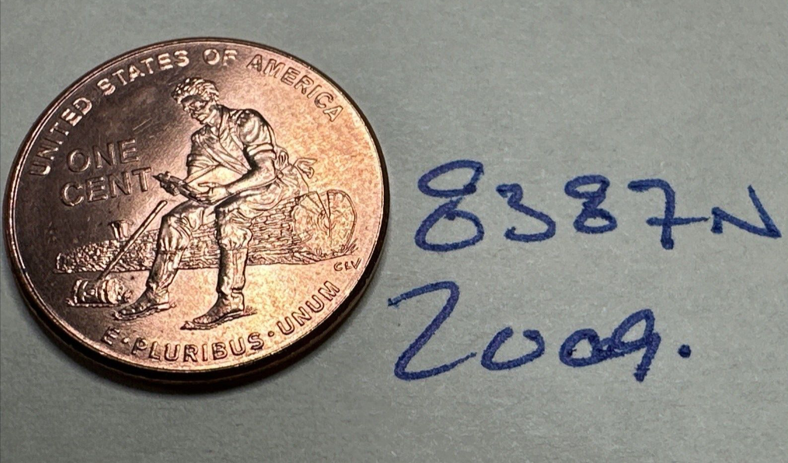2009 P Lincoln Bicentennial Cent "Formative Years" 8387N