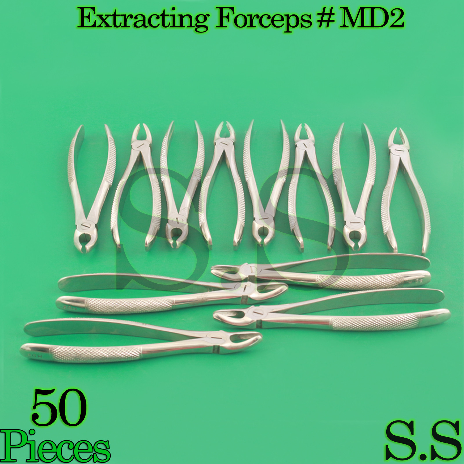 50 Extracting Forceps # MD2 Surgical Dental Instruments