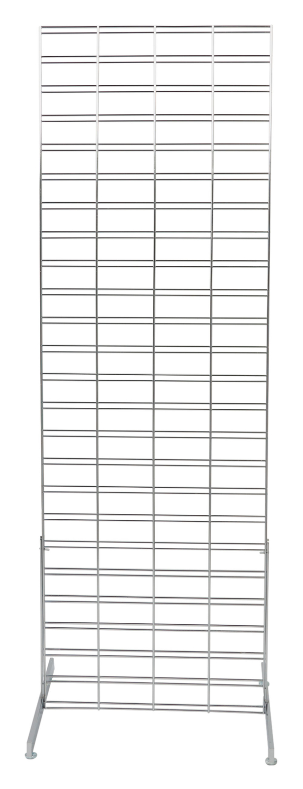 SSWBasics Chrome Slat Grid Standing Grid Screen (Grid Wall Unit) 2 x 6 foot