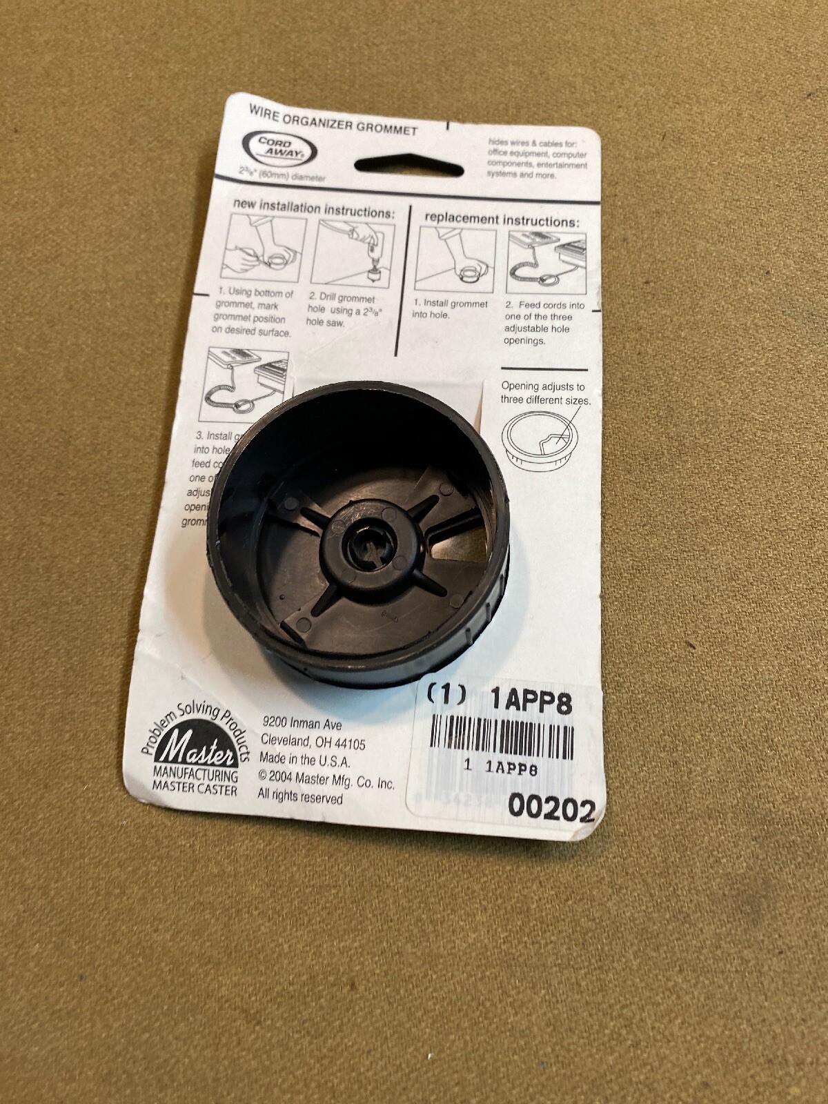 Cord Away Wire Organizer Grommet