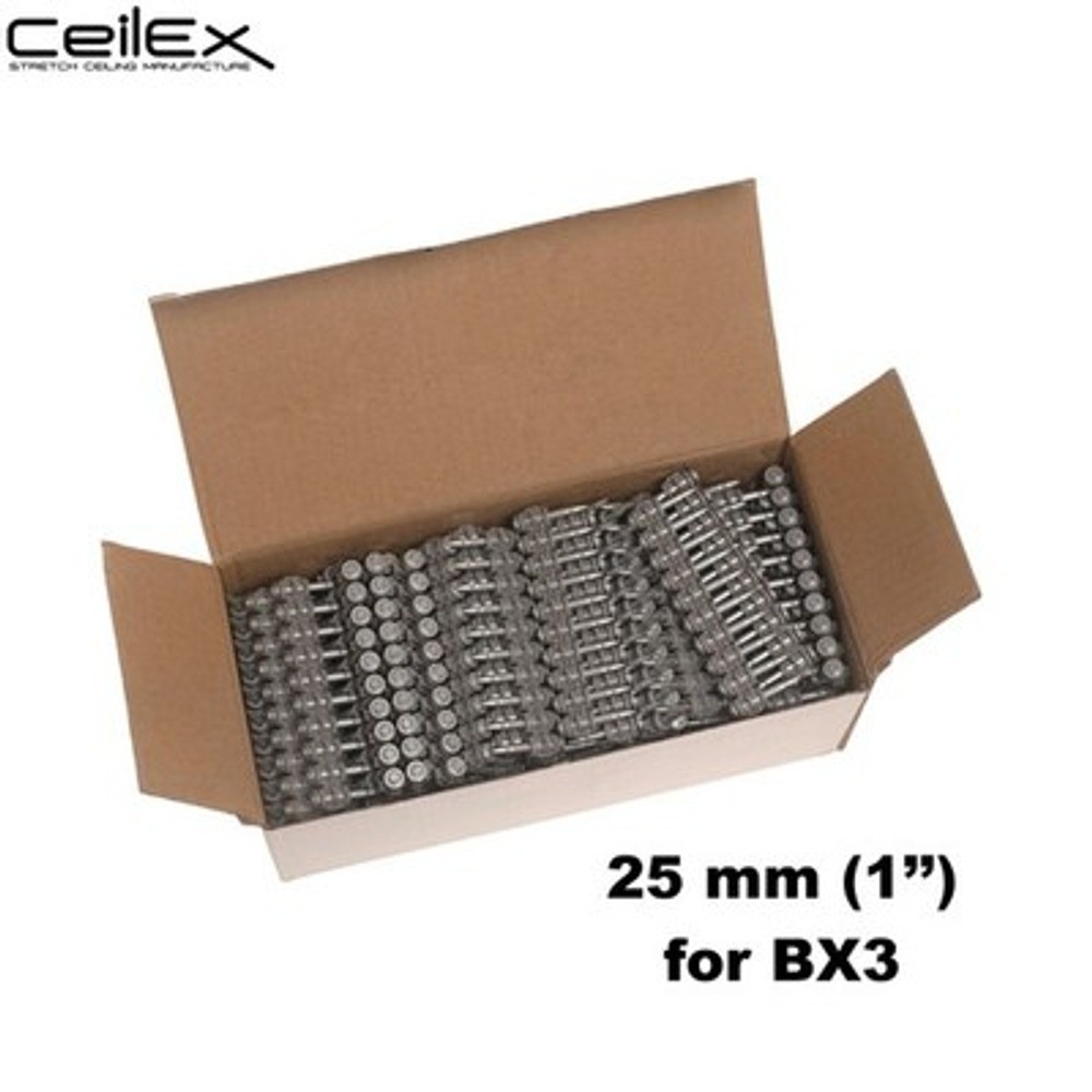 1000x Collated Concrete Nails 25mm 1" Hilti BX3 BX-3 Fastrack X-P Nailer