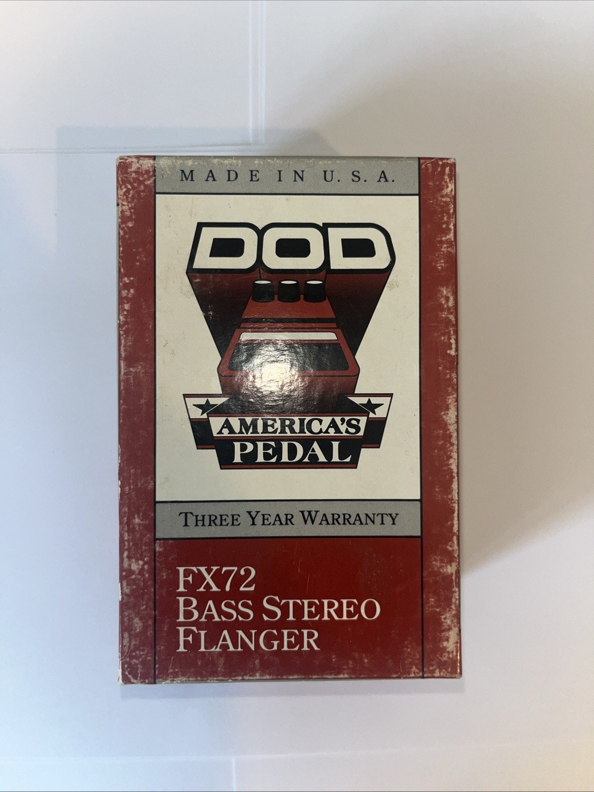Vintage DOD FX72 Bass Stereo Flanger Guitar Effect Pedal USA