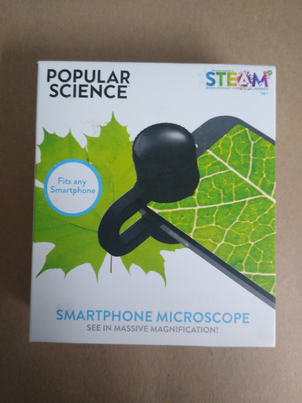 WOW! Stuff Popular Science Smartphone Microscope 30x Magnifier Fits any STEAM