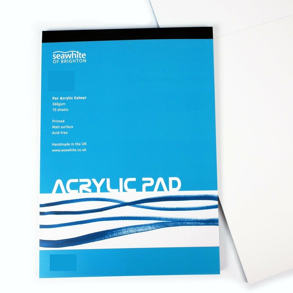 Seawhite Acrylic Painting Paper Pad 15 Sheets 360gsm A4