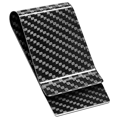 Carbon Fiber Money Clip Front Pocket Wallet Money Clip for Cash Credit Card