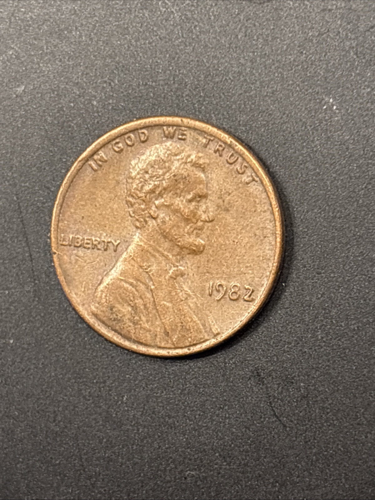 1982 Copper No Mint Mark Lincoln Penny 3.1 Grams