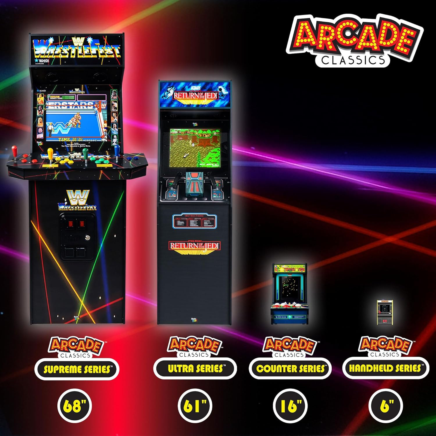 - Atari Tempest Counter Series Game Machine, 5 Games, 8" Liquid Crystal Screen -