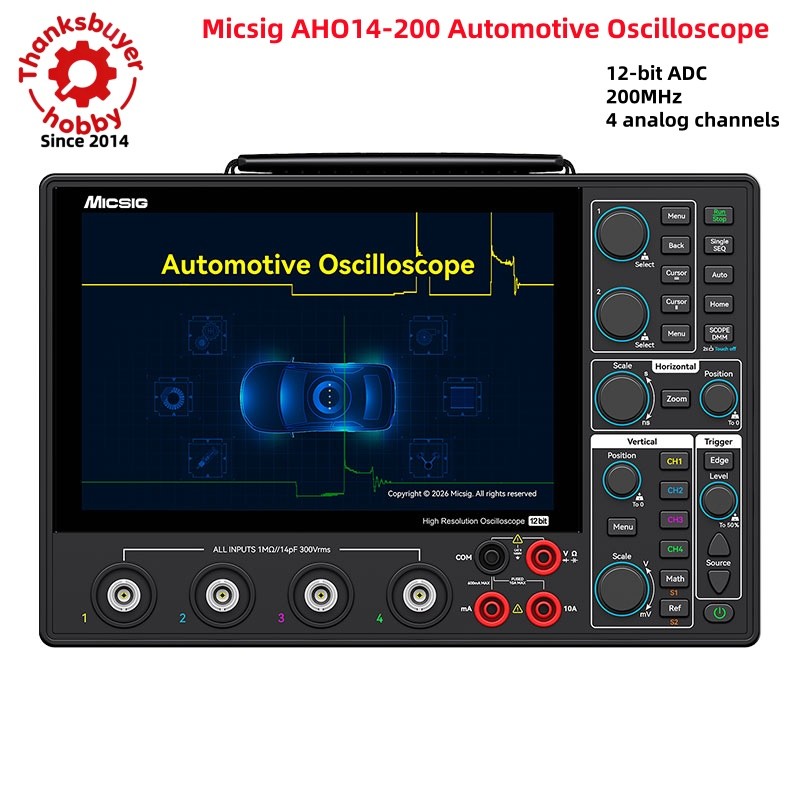 Micsig AHO14-200 Automotive Oscilloscope 200MHz 12-Bit for Automotive Test